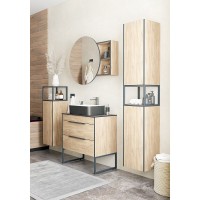 Столешница Corozo SD-00001703, 80 см, керамогранит, черная
