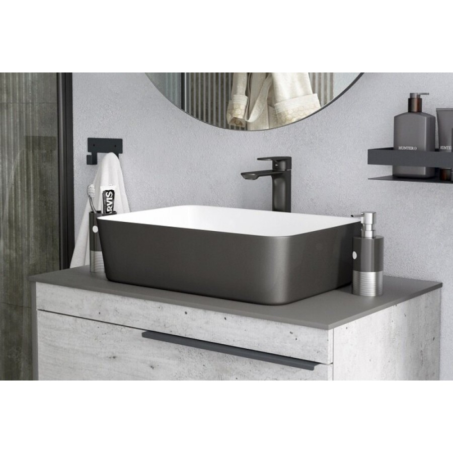 Столешница Corozo SD-00001780, 85 см, керамогранит, черная