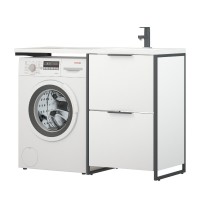 Тумба Corozo Гера SD-00001911, 120 см, напольная, цвет белый