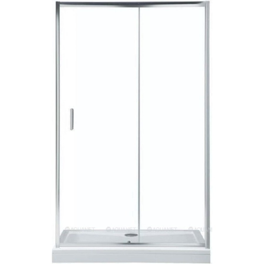 Душевая дверь в нишу Aquanet SD, 100 x 190 см, стекло прозрачное, профиль хром, SD-1000A