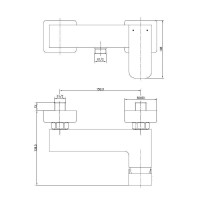 Смеситель Aquanet Cubic SD90447 (187231) для душа