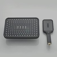 Душевая система ALMAes GaLaxy, термостатическая, цвет черный матовый, SDI-1801