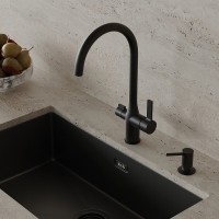 Дозатор встраиваемый Iddis Kitchen Line SDIBL00i59, черный матовый