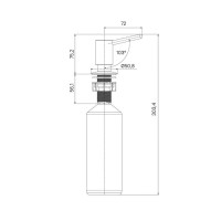 Дозатор встраиваемый Iddis Kitchen Line SDIBN00i59, сатин матовый