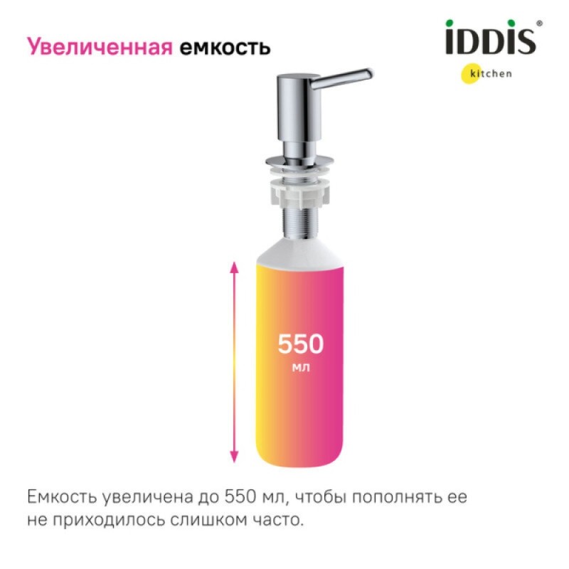 Дозатор встраиваемый Iddis Kitchen Line SDISB00i59, хром