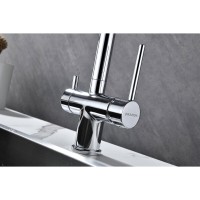 Смеситель Paulmark Serpentine Se213222-CR для кухонной мойки с подключением к фильтру питьевой воды, хром