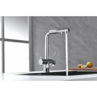 Смеситель Paulmark Serpentine Se213222-CR для кухонной мойки с подключением к фильтру питьевой воды, хром