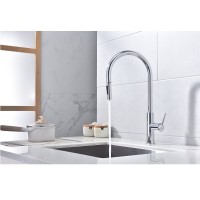 Смеситель для кухонной мойки Paulmark Senso Se215180-CR, для кухонной мойки, сенсорный, с вытяжным изливом, хром