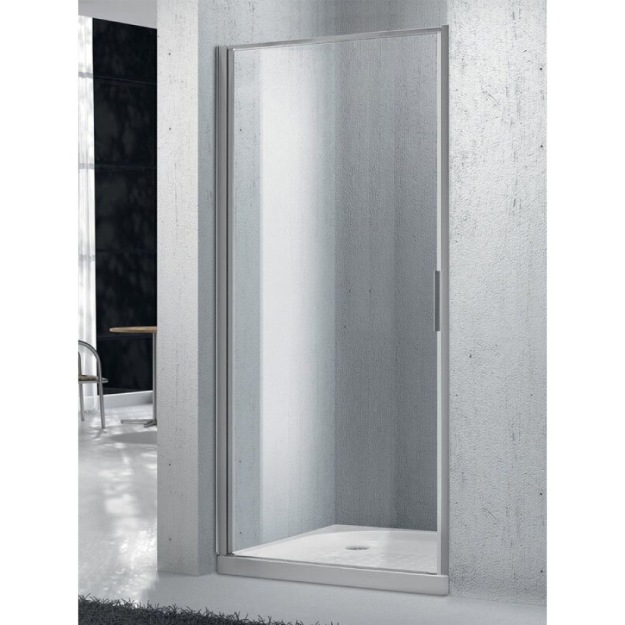 Душевая дверь BelBagno SELA-B-1-55-Ch-Cr, 55 см, профиль хром, стекло шиншилла