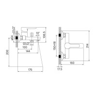 Смеситель Iddis Sena SENSB00i02WA для ванны и душа, хром