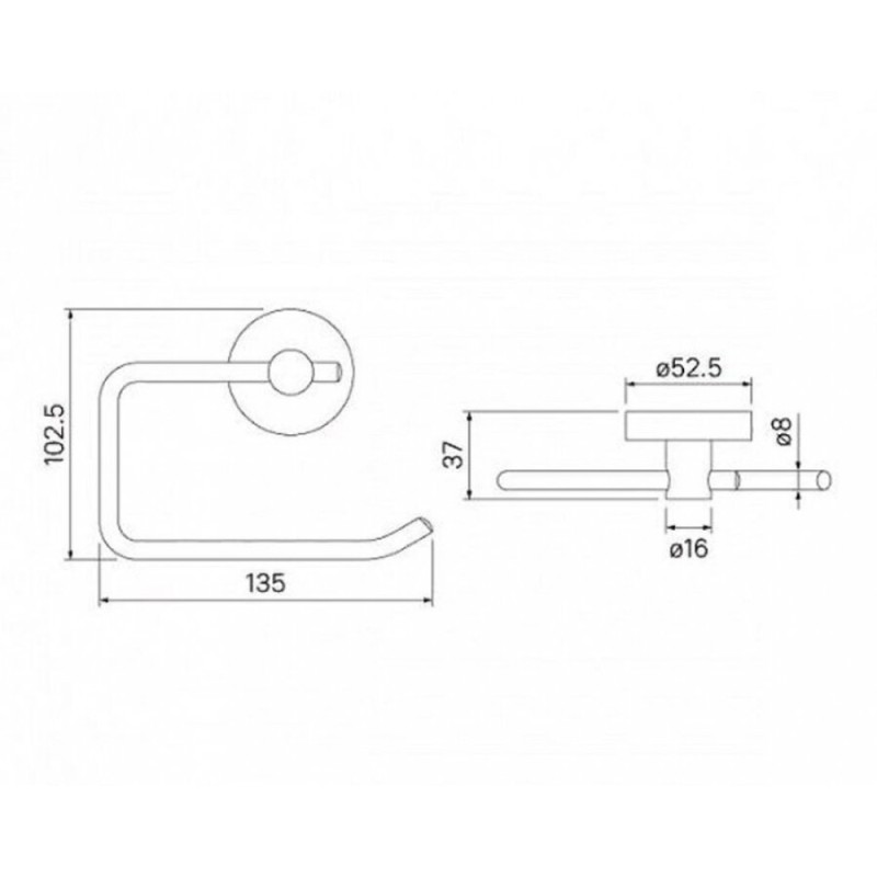 Держатель туалетной бумаги Iddis Sena SENSS00i43, хром