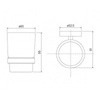 Стакан с держателем Iddis Sena SENSSG1i45