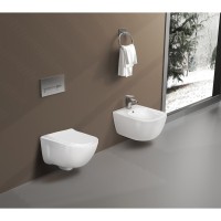 Инсталляция Aquatek Standart SET AQUATEK ДИВА-013 4в1, с безободковым унитазом Дива, крышка микролифт, крепеж в комплекте, клавиша белая