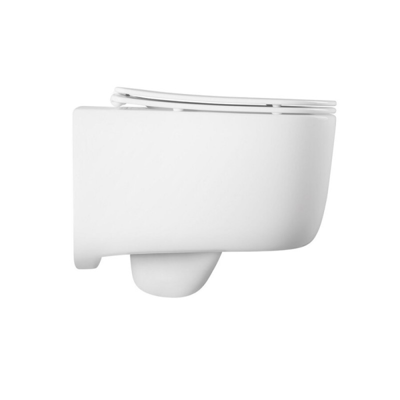 Инсталляция Aquatek Standard SET AQUATEK ЛУГАНО-019 4в1, с безободковым унитазом Лугано, крышка микролифт, крепеж в комплекте, клавиша хром матовый