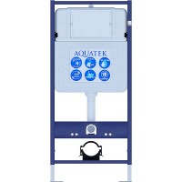 Инсталляция Aquatek Standard INS-0000012 с унитазом Лугано AQ2002-00, SET AQUATEK ЛУГАНО, с сиденьем микролифт, без крепежа и клавиши смыва