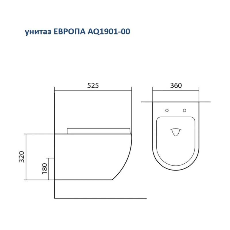 Инсталляция Aquatek Standard INS-0000012 без клавиши и крепежа, с унитазом Европа SET AQUATEK ЕВРОПА AQ 1901 00 с тонким сиденьем soft close, комплект SET AQUATEK ЕВРОПА