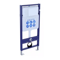 Инсталляция Aquatek Standart с безободковым унитазом Aquatek Лея, крышка микролифт, без клавиши и крепежа, SET AQUATEK ЛЕЯ