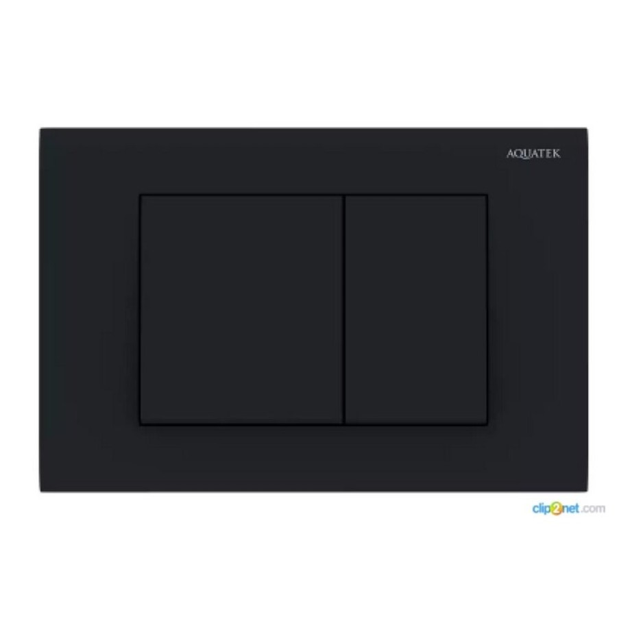 Инсталляция Aquatek Standart с безободковым унитазом Aquatek Амадео, крышка микролифт, клавиша черный, крепеж в комплекте, SET AQUATEK АМАДЕО cm-012 4в1