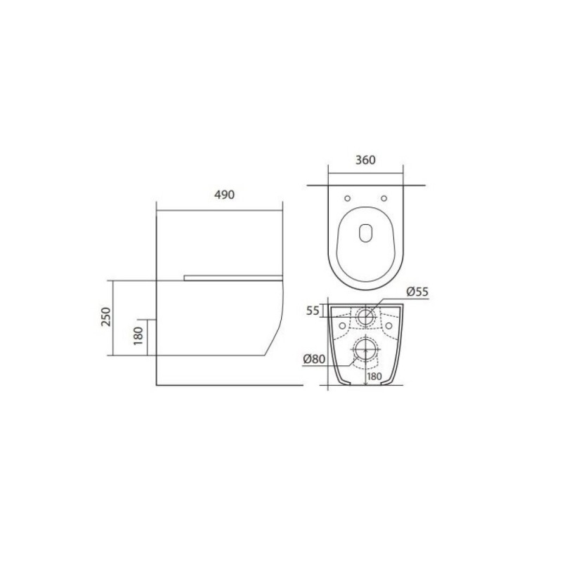Инсталляция Aquatek Standard 50 SET AQUATEK ЕВРОПА cmp016, с безободковым унитазом Европа AQ1106-00 с сиденьем soft close, белый, клавиша хром