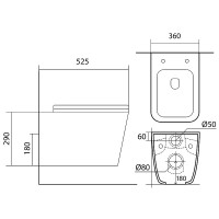 Комплект SET AQUATEK ЛИБРА N KDI15: инсталляция Standard INS-0000012 безободковый унитаз Либра N AQ0530N-00, белый, крышка soft-close, клавиша белая KDI-0000015, ободки хром