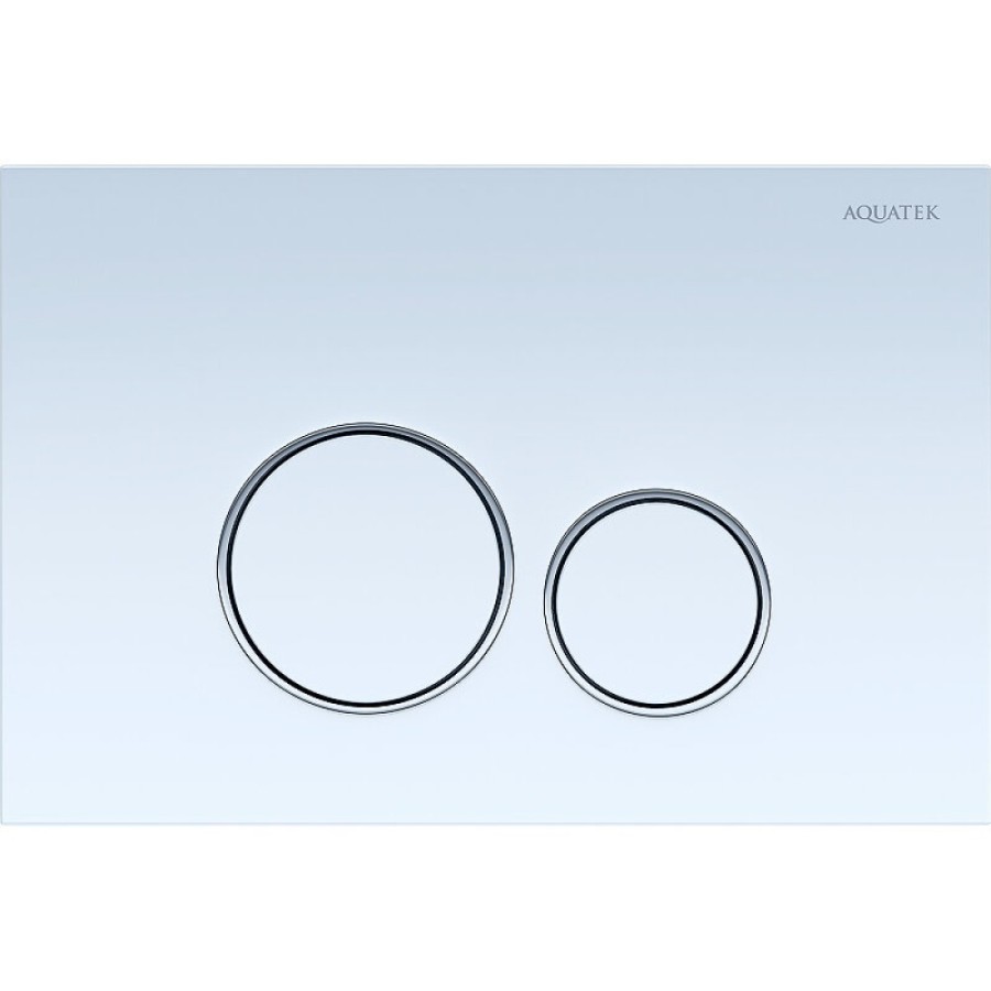 Комплект SET AQUATEK ЛИБРА N KDI15: инсталляция Standard INS-0000012 безободковый унитаз Либра N AQ0530N-00, белый, крышка soft-close, клавиша белая KDI-0000015, ободки хром