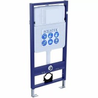 Инсталляция Aquatek Standard INS-0000012 без клавиши и крепежа, с унитазом Европа Set AQUATEK ЕВРОПА New AQ1106L-00 с тонким сиденьем soft close, комплект