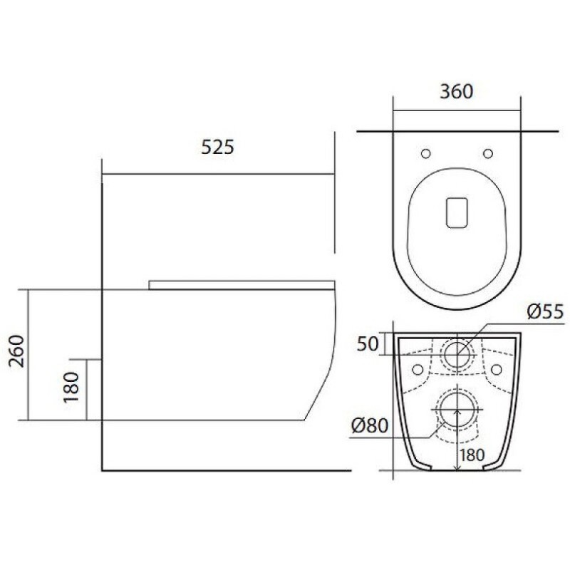 Комплект Set AQUATEK ЕВРОПА New-KKI2: инсталляция Standard INS-0000012, унитаз Европа AQ1106L-00, крепеж KKI-0000002, тонкое сиденье soft close, цвет белый, без клавиши смыва
