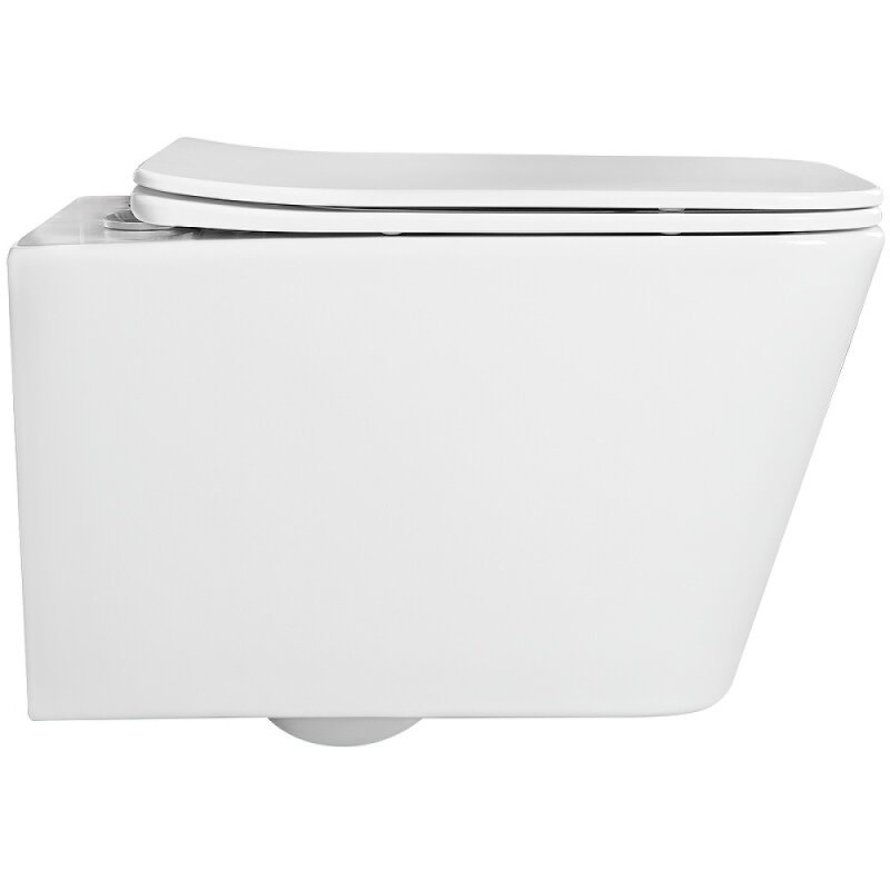 Комплект SET AQUATEK ЛИБРА N KDI21: инсталляция Standard INS-0000012 безободковый унитаз Либра AQ0530N-00, белый, крышка soft-close, клавиша KDI-0000021 хром