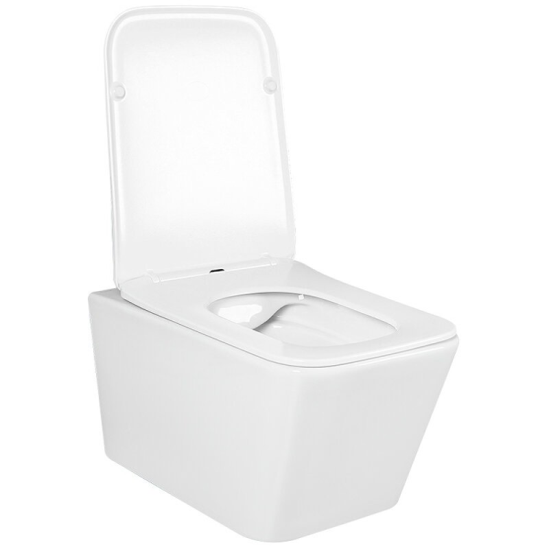 Комплект SET AQUATEK ЛИБРА N KDI21: инсталляция Standard INS-0000012 безободковый унитаз Либра AQ0530N-00, белый, крышка soft-close, клавиша KDI-0000021 хром