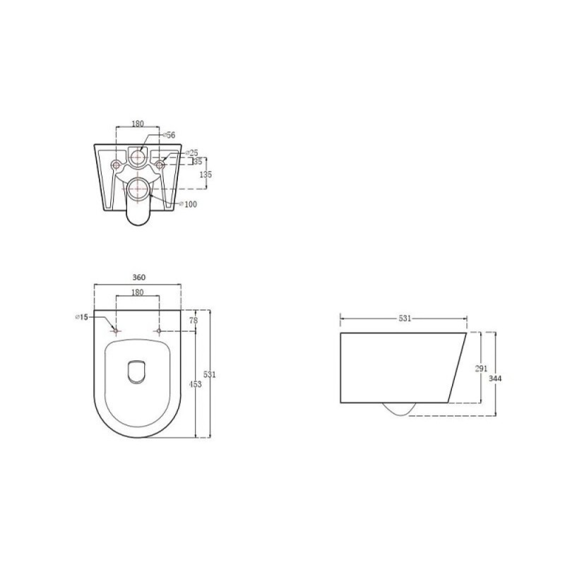 Инсталляция Aquatek Standard 50 SET AQUATEK ОБЕРОН T KDI18, с безободковым унитазом ОБЕРОН AQ1365T-00 с сиденьем soft close, белый, Торнадо, клавиша хром