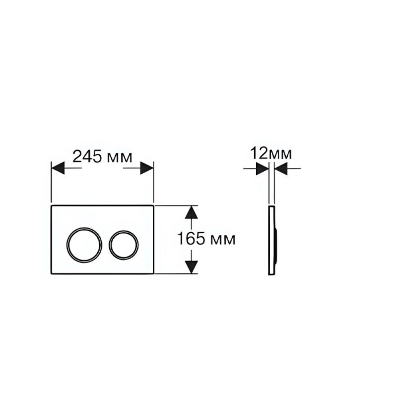Инсталляция Aquatek Standard 50 SET AQUATEK ОБЕРОН T KDI18, с безободковым унитазом ОБЕРОН AQ1365T-00 с сиденьем soft close, белый, Торнадо, клавиша хром