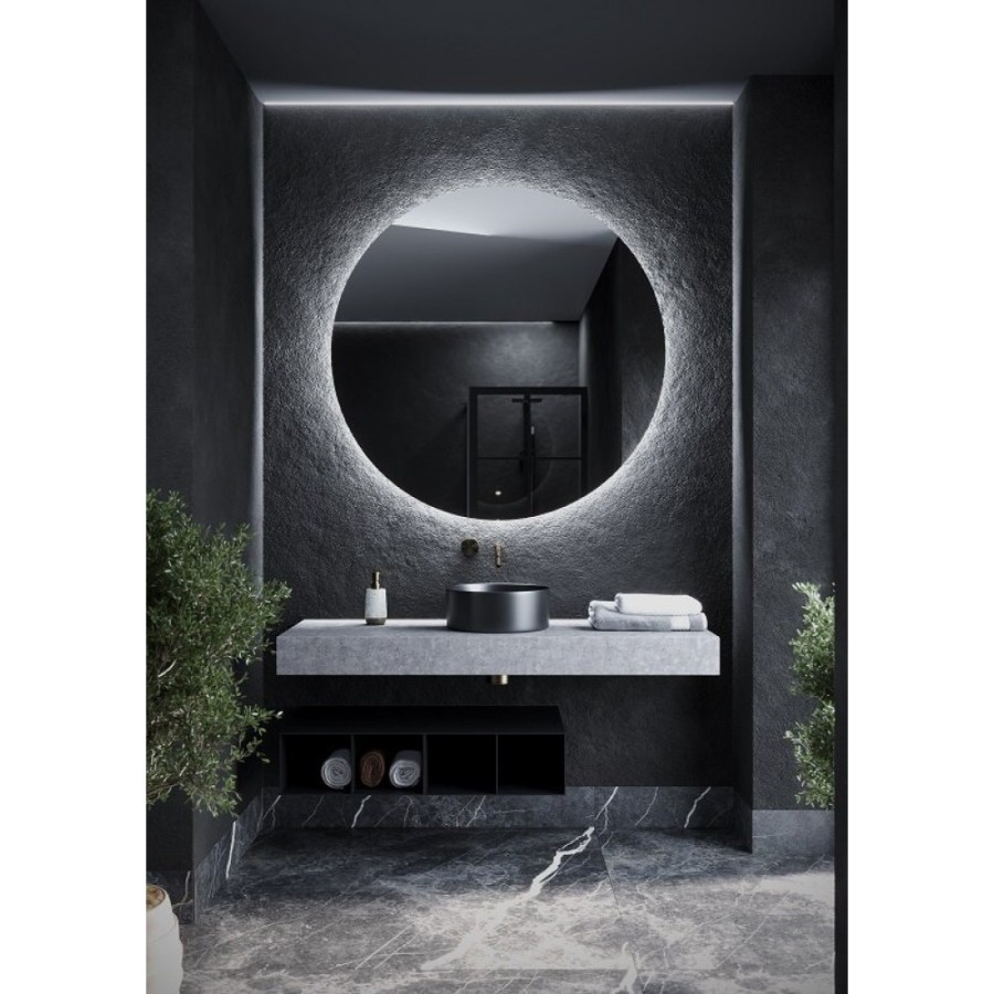 Зеркало Sancos Sfera SF1200, 120 см, с LED подсветкой, выключатель сенсорный, белый