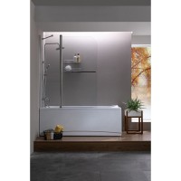Шторка для ванны Aquanet SG-1200, прозрачное стекло (209412)
