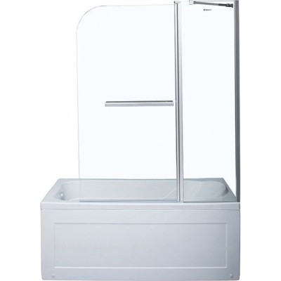 Шторка для ванны Aquanet SG-1200, прозрачное стекло (209412)