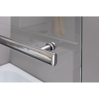 Шторка для ванны Aquanet SG-1200, прозрачное стекло (209412)