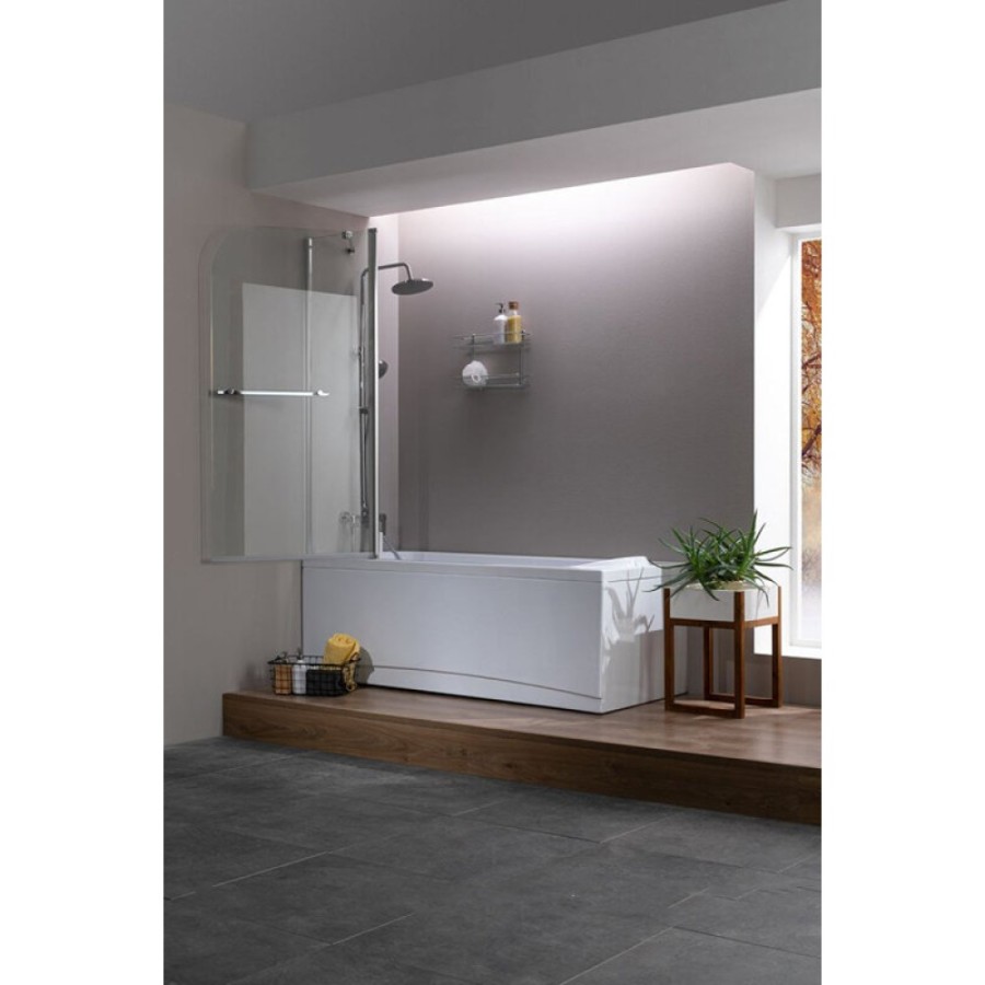 Шторка для ванны Aquanet SG-1200, прозрачное стекло (209412)