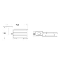 Мыльница Shevanik SG5604, цвет хром