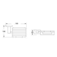 Мыльница Shevanik SG5604G, цвет золотой сатин