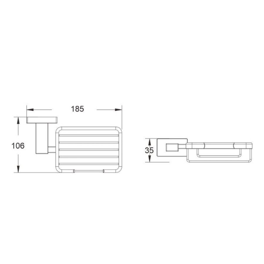 Мыльница Shevanik SG5604H, цвет черный матовый