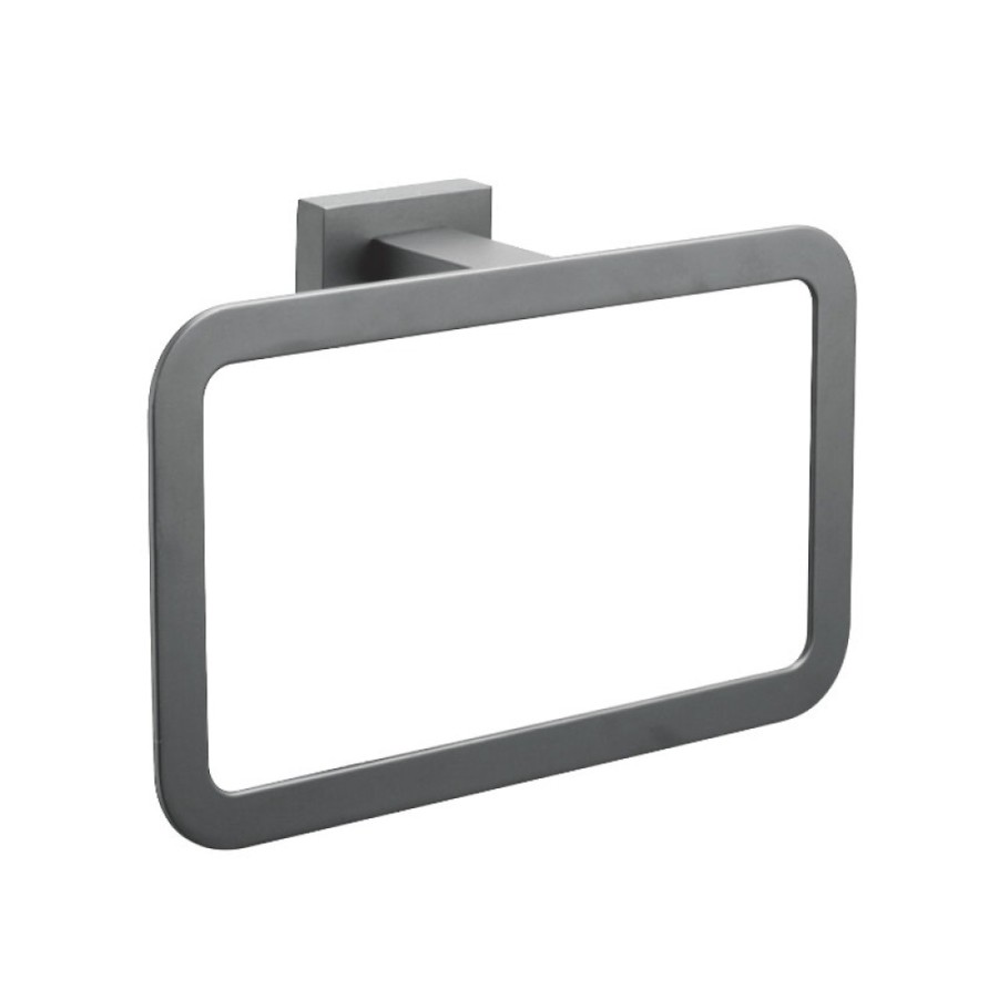 Полотенцедержатель Shevanik SG5606T, 23 см, вороненая сталь, gunmetal