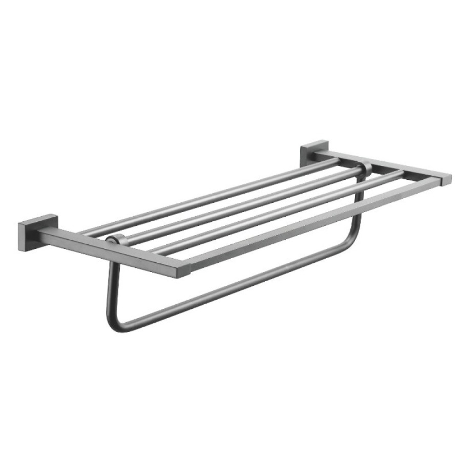 Полка для полотенец Shevanik SG5608T, 62 см, вороненая сталь, gunmetal