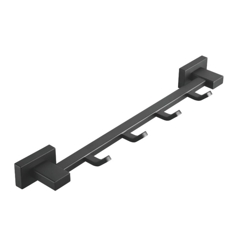Планка на 4 крючка Shevanik SG5641H, цвет черный матовый
