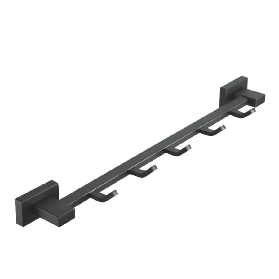 Планка на 5 крючков Shevanik SG5651H, цвет черный матовый