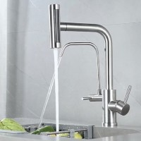 Смеситель для кухни под фильтр Zorg Steel Hammer SH 091 PVD BRONZE с вытяжной лейкой, бронза