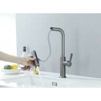 Смеситель для кухни Zorg Steel Hammer SH 092 CR с вытяжной лейкой, хром