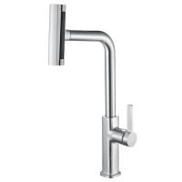Смеситель для кухни Zorg Steel Hammer SH 092 SATIN с вытяжной лейкой, сатин