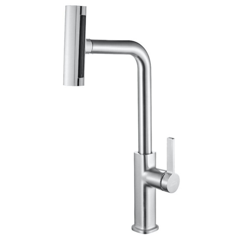 Смеситель для кухни Zorg Steel Hammer SH 092 SATIN с вытяжной лейкой, сатин