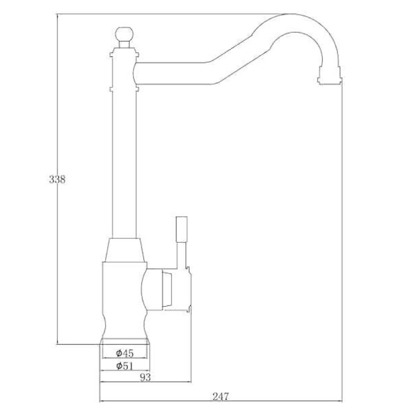 Смеситель для кухни Zorg Steel Hammer, нержавеющая сталь, SH 5208 INOX
