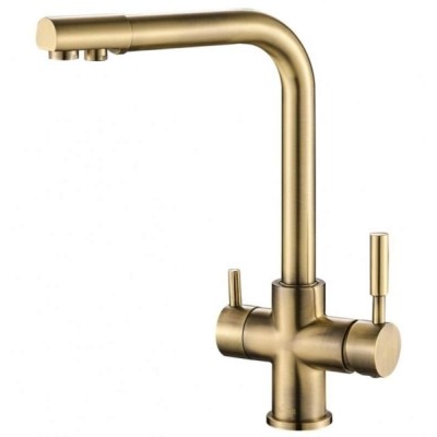 Смеситель Zorg Steel Hammer SH 552 BRONZE для кухни под фильтр, бронза