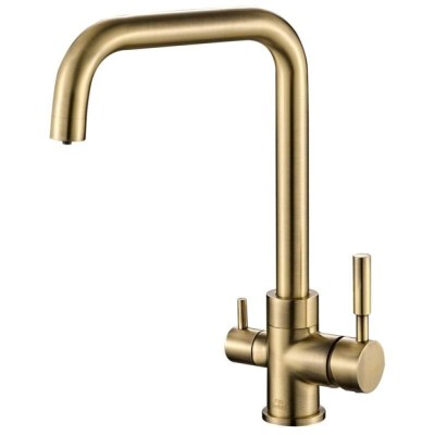 Смеситель Zorg Steel Hammer SH 715 BRONZE для кухни под фильтр, бронза
